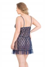 Deluxerie Grote Maten Babydoll Set Pansie