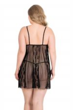 Deluxerie Grote Maten Babydoll Set Petria