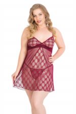 Deluxerie Grote Maten Babydoll Set Primrose